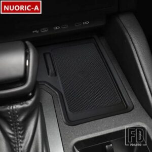 黒センターコンソール防塵滑り止めマット装飾カバートリムトヨタランドクルーザープラド 2024 カースタイリングインテリア ACCESSORIE