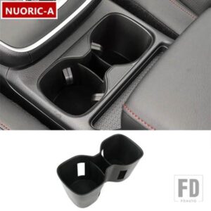 黒センターコンソール水カップ収納ボックス装飾カバートリムホンダ CR-V CRV 2023 カースタイリングインテリアアクセサリー