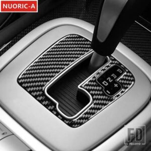 カーボンセンターコンソールギアシフトパネル装飾カバートリムポルシェカイエン 2003-2010 カースタイリングインテリア ACCESSORIE