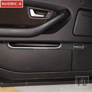 カーボン燃料タンクキャップトランクスイッチステッカー装飾カバートリムアウディ A8 2004-2012 カースタイリングインテリアアクセサリー