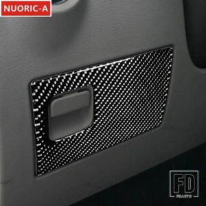 カーボンメインドライバー左収納ボックスパネル装飾カバートリムアウディ A8 2004-2012 カースタイリングインテリアアクセサリー