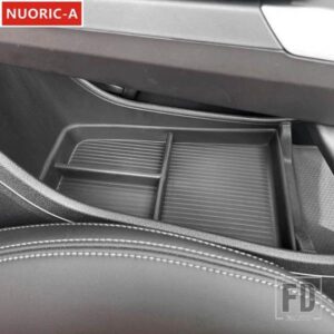 黒中央制御アンダー収納ボックス装飾カバートリム BMW X1 U11 2023 2024 カースタイリングインテリアアクセサリー
