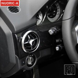 カーボンカラーセンターコンソールパネル装飾カバートリムメルセデスベンツ GLK X204 2013-2015 LHD カースタイリングインテリア