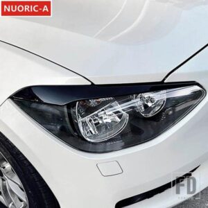 フロントヘッドライトアイブロウステッカー装飾カバートリム BMW 1 シリーズ F20 F21 2011-2014 カースタイリング外装アクセサリー