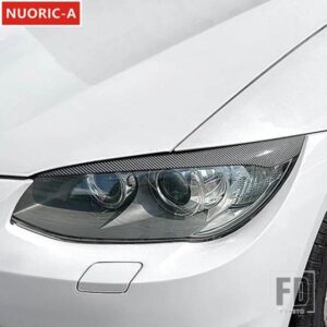 フロントヘッドライトアイブロウステッカー装飾カバートリム BMW 3 シリーズ E92 E93 LCI 2010-2012 カースタイリング外装アクセサリー