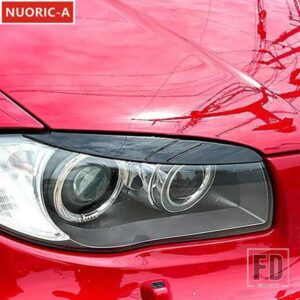 フロントヘッドライトアイブロウステッカー装飾カバートリム BMW 1 シリーズ E81 E82 E87 E88 2008-2013 スタイリング外装アクセサリー