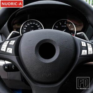 ステアリングホイールボタンデカール装飾カバートリム BMW X5 E70 X6 E71 2008-2014 カースタイリングインテリアアクセサリー