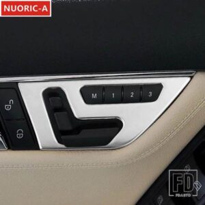 ステンレスシートボタンパネル装飾カバートリムカースタイリングメルセデスベンツ C クラス W204 2008-14 インテリアアクセサリー