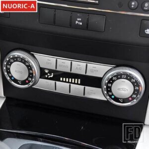 センターコンソール空調ボタンデカール装飾カバートリムメルセデスベンツ C クラス W204 GLK X204 スタイリング