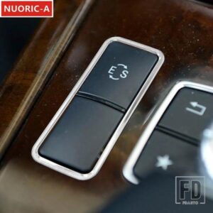 カースタイリング ES ボタンフレーム装飾カバートリムメルセデスベンツ E クラス W212 2010-2015 合金インテリアアクセサリー