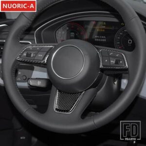 ABS ステアリングホイールボタンフレーム装飾カバートリムアウディ A3 8V A4 B9 A5 2017-2019 カースタイリングインテリア自動車アクセサリー