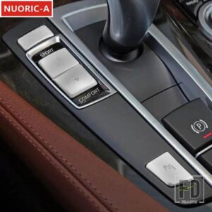 センターコンソールギアシフトボタンデカール装飾カバートリム BMW 5 6 7 シリーズ X3 X4 F10 F07 F06 F01 F25 F26 LHD