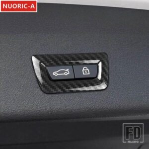 カーボンカラートランクボタンフレーム装飾カバートリム BMW X1 X3 X4 X5 X6 3/4/5/6/7 シリーズ F20 F30 F10 F15 F16 G30 G32