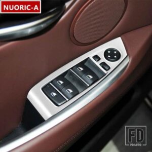ステンレス窓ガラス昇降ボタンフレーム装飾カバートリム BMW 5 シリーズ GT F07 2010-2017 LHD カースタイリング