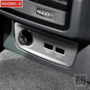 ステンレスリア USB ポートフレーム装飾カバートリムアウディ Q3 2019-2022 カースタイリングインテリアアクセサリー