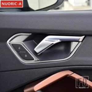 ステンレスドアハンドルフレーム装飾カバートリムアウディ Q3 2019-2022 カースタイリングドアノブインテリアアクセサリー