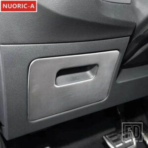 ステンレスメインドライバー収納ボックスパネル装飾カバートリムアウディ Q3 2019-2022 LHD カースタイリングインテリアアクセサリー