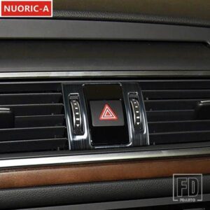 ステンレスセンターコンソールハザードランプフレーム装飾アウディ A6 C7 2012-2018 カースタイリングインテリアアクセサリートリム