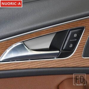 ステンレスドアボウル手首デカール装飾カバートリムアウディ A6 C7 2012-2018 カースタイリングインテリアアクセサリー