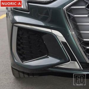 ステンレスフロントフォグランプ装飾ストリップアウディ A3 8Y 2021-2022 カースタイリング外装アクセサリーカバートリム