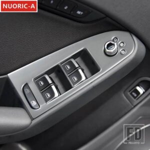 ステンレス窓ガラス昇降ボタンフレーム装飾カバートリムアウディ A4 B8 2013-2016 LHD カースタイリングインテリア