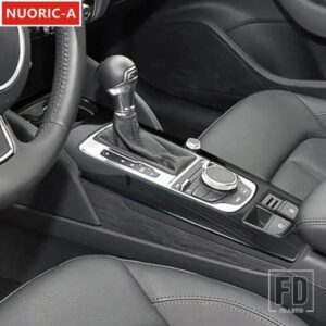 カースタイリングセンターコンソールギアシフトフレーム装飾アウディ A3 8V 2013-2019 LHD ステンレス中央ギアシフトカバートリム