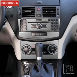 ステンレスセンターコンソール空調 CD フレーム装飾カバートリムメルセデスベンツ C クラス W204 2007-2010