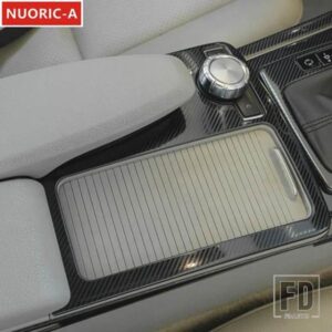 ステンレスセンターコンソール水カップホルダーフレーム装飾カバートリムメルセデスベンツ C E クラス W204 W212 スタイリング