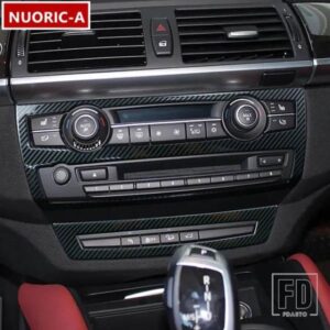 ステンレスセンターコンソール空調 CD フレーム装飾カバートリム BMW X5 E70 X6 E71 2008-2014 スタイリング
