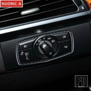 ステンレスヘッドライトスイッチフレーム装飾カバートリム BMW X5 E70 X6 E71 2008-2014 カースタイリングインテリアアクセサリー