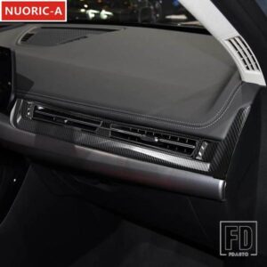 カーボンカラーセンターコンソール空調アウトレットフレーム装飾カバートリム BMW X1 U11 2023 2024 LHD カースタイリング