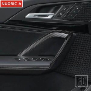 カーボンカラードアアームレストフレーム装飾カバートリム BMW X1 U11 2023 2024 カースタイリングインテリアアクセサリー