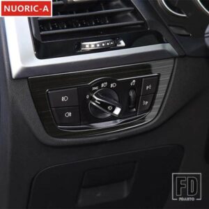 ステンレスヘッドライトコントロールスイッチフレーム装飾カバートリム BMW X3 X4 5 シリーズ G01 G02 G30 2018-2022 スタイリング