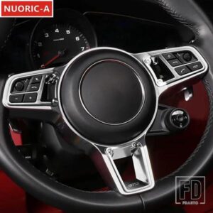 ステアリングホイールボタンフレーム装飾カバートリムポルシェパナメーラカイエンカースタイリングインテリアアクセサリー