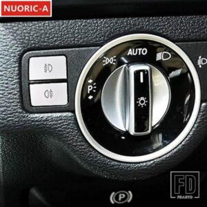 ヘッドライトフォグランプスイッチボタンスパンコール装飾カバートリムメルセデスベンツ A B C E G クラス CLA GLA GLK GLE GLS ML GL SL