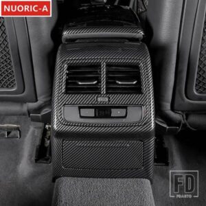 カーボンカラーリア空調ベントフレーム装飾カバートリムアウディ A4 B9 2017-2021 カースタイリングインテリア