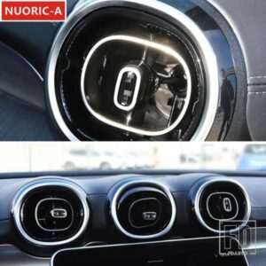 カーボン空調アウトレットデカール装飾カバートリムメルセデスベンツ C クラス W206 2022 2023 カースタイリングインテリア