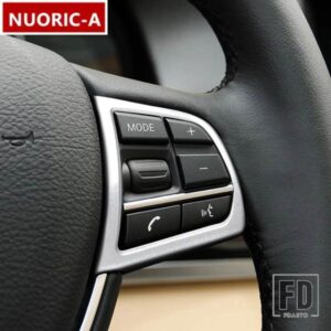 カースタイリングステアリングホイールボタンフレーム装飾カバートリム BMW 5 7 シリーズ F10 F18 F01 F02 自動車インテリアアクセサリー