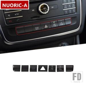 カーコンソールエアコン機能ボタントリムステッカーメルセデスベンツ GLA X156 CLA C117 AB クラス W176 W246 2013-2017