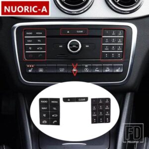 センターコンソール CD マルチメディアボタンデカール装飾カバートリムカースタイリングメルセデスベンツ GLA X156 CLS インテリアアクセサリー