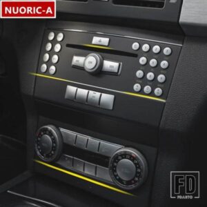 センターコンソール CD エアコンボタンステッカートリムメルセデスベンツ C クラス W204 GLK X204 カースタイリングインテリアアクセサリー