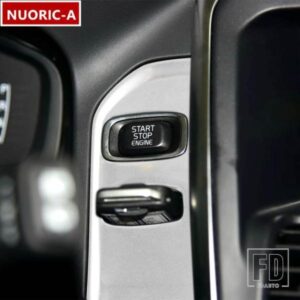 コンソールパネル鍵穴フレーム装飾カバーステッカートリムボルボ XC60 2013-2017 LHD ステンレスインテリアアクセサリー