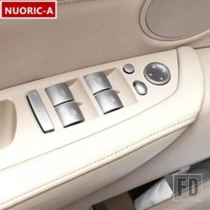 ドアアームレスト窓ガラス昇降ボタン装飾トリム BMW 3 5 シリーズ E90 E60 E70 E71 E84 X5 X6 X1 車内アクセサリー