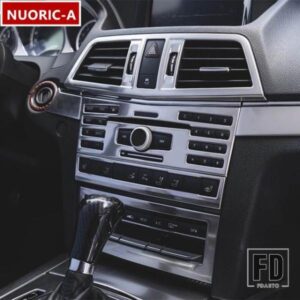 ステンレスセンターコンソールエアコン CD パネル装飾カバートリムメルセデスベンツ E クラスクーペ W207 C207 2009-13