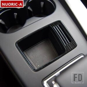 センターコンソール収納ボックスフレーム装飾カバートリムアウディ A4 Q5 用カースタイリング 2020 2021 ステンレスインテリアアクセサリー