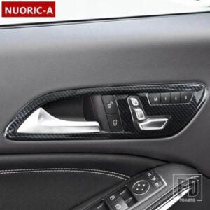 カーボンカラーシート調整フレーム装飾カバートリムカースタイリングメルセデスベンツ C117 X156 CLA GLA 2013-2018 LHD