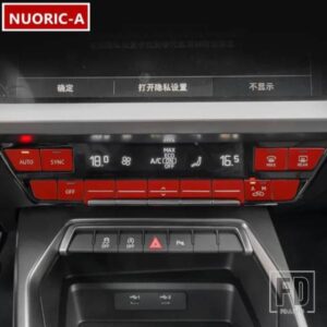 センターコンソール空調ハザード灯ボタンスパンコール装飾カバートリムアウディ A3 2021 カースタイリングインテリア
