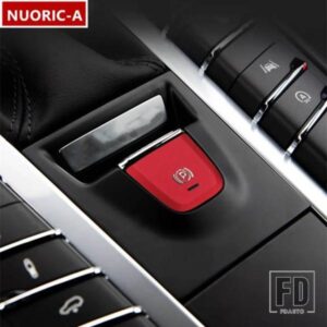 P ボタンハンドブレーキパーキング装飾カバートリムポルシェマカン 2014-2018 カースタイリングインテリアアクセサリー