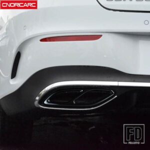 ステンレステールスロートパイプカバートリムメルセデスベンツ CLA C118 2020 排気テールパイプ装飾
