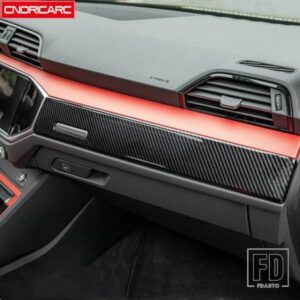 カースタイリングセンターコンソールダッシュボードパネル装飾カバートリムアウディ Q3 2019 LHD 自動車インテリアアクセサリー